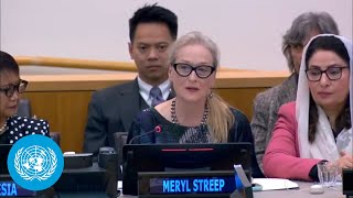 Meryl Streep on the Inclusion of Women in the Future of Afghanistan  United Nations [upl. by Ycnuahc]