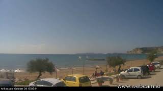 20181009 Arillas Corfu Live Webcam [upl. by Beera]