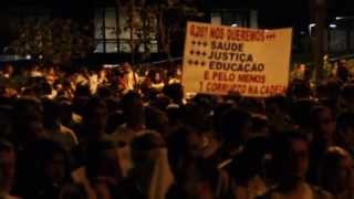 Gritos de Guerra do Protesto Manifestações em SP  17062013  vemprarua [upl. by Nylirehs]