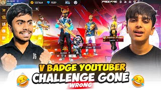 My V Badge Id Giveaway Challenge Gone Wrong 😱 Aditech Scammed His Girlfriend 😂  Garena Free Fire [upl. by Mou857]