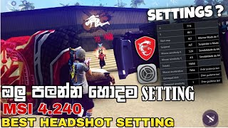 Best Msi App Player Version For Free Fire  Best Sensitivity and Key mapping  Msi Emulator 2021 [upl. by Sinnoda]