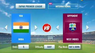 IND Vs WI Cricket Match Gameplay With Facecam amp Hindi Commentary [upl. by Ocirnor]