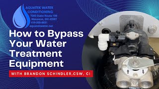 How to Bypass Your Water Treatment Equipment [upl. by Noryb]