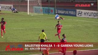 Great EasternHyundai SLeague Balestier Khalsa FC vs Garena Young Lions 2 April 2017 [upl. by Blatt153]