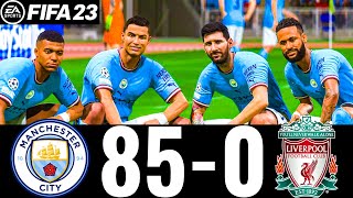 FIFA 23  MESSI RONALDO MBAPPE NEYMAR ALL STARS  MAN CITY 850 LIVERPOOL FC  UCL FINAL [upl. by Christie]