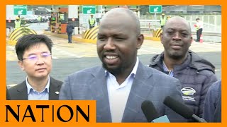 Transport CS Murkomen commissions new Nairobi Expressway Haile Selassie exit [upl. by Ihskaneem]