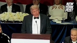 Mayor Adams gobbles up Trump’s ‘Turkey’ roast at Al Smith dinner ‘Everyone’s laughing’ [upl. by Iggem]