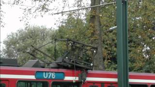 B80 Stadtbahnwagen der Rheinbahn in Düsseldorf mit Rollbändern in den Jahren 20032007 [upl. by Anuqahs]