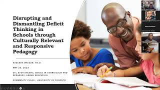 Disrupting and Dismantling Deficit Thinking in Schools through CRRP [upl. by Cruickshank40]