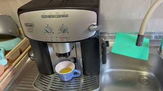 How to descale Delonghi Coffee machine  Caffe Corso Automatic  ESAM2800 [upl. by Yniar]