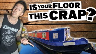 Boaty People WE HAVE A PROBLEM  Living Aboard a DIY Narrowboat  hard wax oil flooring [upl. by Niamrej]