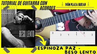 Cómo tocar Beso lento de Espinoza Paz  Iván Plata Guitar  Tutorial acordes [upl. by Arjun]