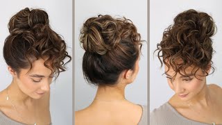 How To Do A Curly Updo Hairstyle [upl. by Stieglitz194]