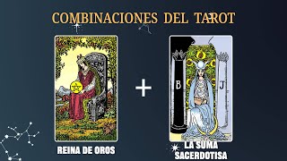 Reina de Oros amp La Suma Sacerdotisa 💡COMBINACIONES DEL TAROT Y SU SIGNIFICADO [upl. by Ellerrad477]