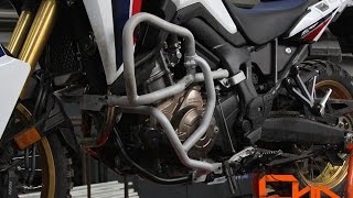 Honda Africa Twin  Engine Guard Behind the Scene [upl. by Darius44]