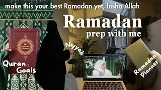 How I prepare for Ramadan 2024  intentions goal setting Ramadan Planner Sisterhood [upl. by Yennor]