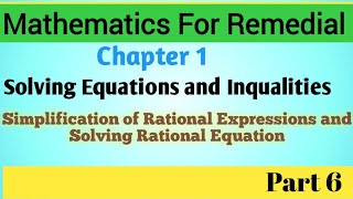 Remedial Mathematics Chapter 1 Part 6ሪሚዲያል ሂሳብ ክፍል 6 [upl. by Nerahs145]