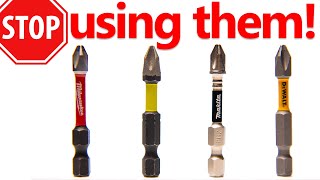 RYOBI Milwaukee Makita DeWALT JUST THE TIP Tool ACCESSORY Testing [upl. by Aneehc]