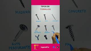 Tipos de tornillos ✍️ tornillos contruccion [upl. by Bergeron]