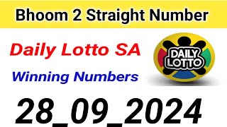 Daily Lotto SA 28092024  Daily Lotto [upl. by Maxy]