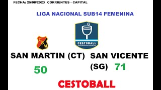 CESTOBALL SAN MARTIN CT 50 VS 71 S VICENTE SGO [upl. by Zoarah704]