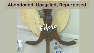 Upcycle Abandoned Furniture  Stain Wood with Chalk Paint  Ragging amp Paint Wash [upl. by Bilicki32]