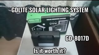 GDLITE Solar Lighting System GD8017D Review [upl. by Gerrilee]