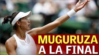 Garbiñe Muguruza a la final de Wimbledon  Diario AS [upl. by Ydnec168]