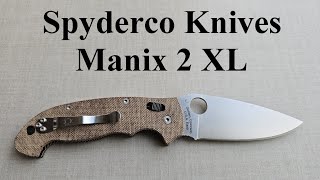 Spyderco Manix 2 XL  CRUCARTA [upl. by Allys556]