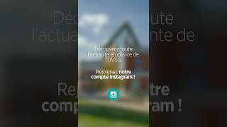 Lactualité de la vie étudiante à lUVSQ sur Instagram [upl. by Irwinn388]