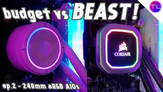 Which Deserves Your Money 240mm AIOs  Corsair H100i Platinum vs ZoomFlow 240x ARGB [upl. by Bose439]