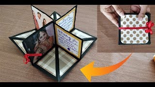 DIY square circular pop up greeting cardcrafts villa [upl. by Bascio]