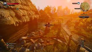 The Witcher 3 Deathmarch Envoys Wineboys Bandit Fight No DamageNo Quen Fresh Start Low Level [upl. by Hayne]