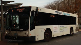 Norwalk Transit District An Insightful Ride Aboard 2021 Gillig BRT 35 194 On Route 4 • 11172023 [upl. by Edijabab573]