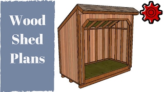 4x8 Firewood Shed Plans [upl. by Elenore]