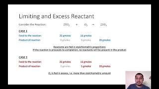 Mass balance in English  35  Intro to MB for reactive systems  Limiting and excess reactants [upl. by Pero]