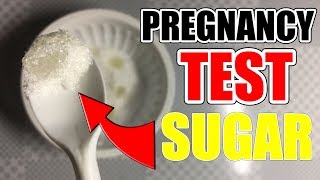 Pregnancy Test With Sugar Step By Step ✔️  How To Test Pregnancy At Home 🤰 [upl. by Mak]