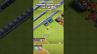 Long Range Spear Of Thrower  Clash of Clans  clashofclans coc shorts [upl. by Aliuqat156]