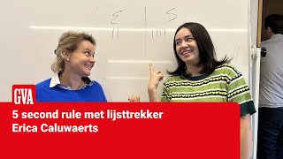 Wij testen de reflexen van lijsttrekker Erica Caluwaerts OLA [upl. by Llekim]