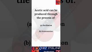 MCQ Acetic acid chemistry [upl. by Yelsel342]