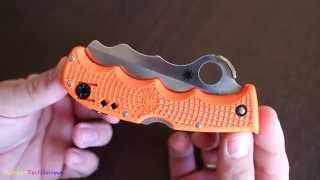 Spyderco Assist Rescue C79PSOR Folding Knife 31116quot VG10  Combo Blade Orange FRN Handles [upl. by Retsof540]