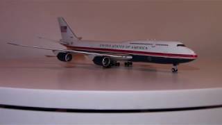 Gemini Jets Boeing 7478i VC25B  1400 Scale Model Aircraft Review [upl. by Fording]