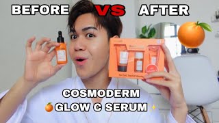 BEFORE VS AFTER with COSMODERM GLOW C SERUM✨ [upl. by Eimmak834]