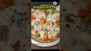 Instant Pizza 🍕 recipe without oven No Yeast Instant Pizza Dough youtubeshortsshorts viralshorts [upl. by Cinderella477]