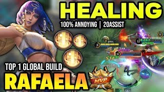 RAFAELA BEST BUILD 2023  BUILD TOP 1 GLOBAL RAFAELA GAMEPLAY  MOBILE LEGENDS✓ [upl. by Jepum]