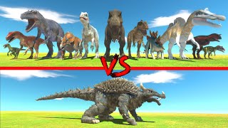 Anguirus in Battle with All Dinosaurs of Arbs  Animal Revolt Battle Simulator [upl. by Trixi]