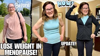 How to lose weight in menopause Update on my weight loss journey [upl. by Manon]