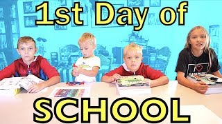 FIRST DAY OF SCHOOL 🏫 HOMESCHOOL [upl. by Apollus]