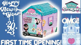 Disney Doorables Village Peek Opening 24 Doorables to Discover  First time opening 🤪🎉 [upl. by Lubba]