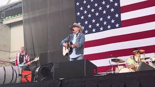 Dwight Yoakam Okie From Muskogee July 4 2023 Merle Haggard Cover Willie Nelson Picnic Austin Texas [upl. by Thornton]